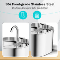 FureverFlow™: The Official Stainless Steel Pet Water Fountain